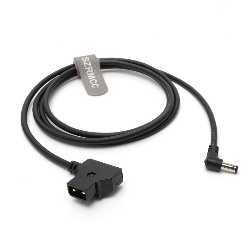 SZRMCC Anton-Bauer D Tap to DC 5.5X 2.5mm Power Supply Cable for DSLR Rig BlackMagic Cameras SmallHD DP6-SDI DP6-SLR Monitor (Right Angle DC2.5, 150cm) - Image 1